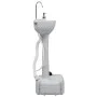 Portable camping sink with pedestal, gray, 20 L by vidaXL, Camping and hiking - Ref: Foro24-30139, Price: 110,68 €, Discount: %