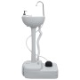 Portable camping sink with pedestal, gray, 20 L by vidaXL, Camping and hiking - Ref: Foro24-30139, Price: 123,09 €, Discount: %