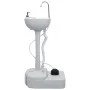 Portable camping sink with pedestal, gray, 20 L by vidaXL, Camping and hiking - Ref: Foro24-30139, Price: 110,68 €, Discount: %