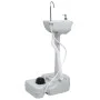 Portable camping sink with pedestal, gray, 20 L by vidaXL, Camping and hiking - Ref: Foro24-30139, Price: 110,68 €, Discount: %