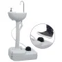 Portable camping sink with pedestal, gray, 20 L by vidaXL, Camping and hiking - Ref: Foro24-30139, Price: 110,68 €, Discount: %