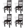 Esszimmerstühle 4 Einheiten dunkelbraunes Kiefernholz von vidaXL, Essstühle - Ref: Foro24-241517, Preis: 183,79 €, Rabatt: %