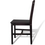 Esszimmerstühle 4 Einheiten dunkelbraunes Kiefernholz von vidaXL, Essstühle - Ref: Foro24-241517, Preis: 183,79 €, Rabatt: %