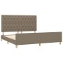 Estructura de cama con cabecero de tela gris taupe 160x200 cm de vidaXL, Camas y somieres - Ref: Foro24-3125312, Precio: 244,...