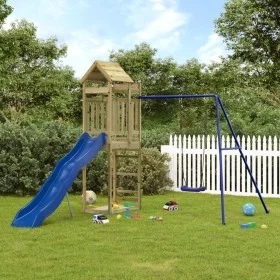 Outdoor playground made of impregnated pine wood by vidaXL, Swings and play structures - Ref: Foro24-3156951, Price: 317,54 €...