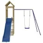 Outdoor playground made of impregnated pine wood by vidaXL, Swings and play structures - Ref: Foro24-3156951, Price: 317,54 €...