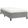 Estructura de cama de terciopelo gris claro 90x190 cm de vidaXL, Camas y somieres - Ref: Foro24-347294, Precio: 76,63 €, Desc...