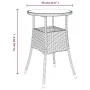Gartentisch und Stühle 5 Stück und schwarze synthetische Rattankissen von vidaXL, Gartensets - Ref: Foro24-3187417, Preis: 31...