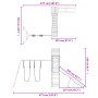 Spielplatz im Freien aus massivem Kiefernholz von vidaXL, Schaukeln und Spielgeräte - Ref: Foro24-3156967, Preis: 461,13 €, R...