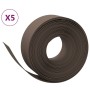 Garden edging 5 pcs brown polyethylene 10 m 20 cm by vidaXL, Garden edging and edging - Ref: Foro24-3155463, Price: 225,77 €,...
