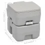 Inodoro portátil para camping gris 20 + 10 L de vidaXL, Urinarios y retretes portátiles - Ref: Foro24-30137, Precio: 153,13 €...
