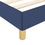 Bed frame with headboard gray taupe blue fabric 140x200 cm by vidaXL, Beds and slatted bases - Ref: Foro24-3124982, Price: 19...