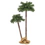 Doppelte künstliche Palme mit LED 125 cm und 210 cm von vidaXL, Weihnachtsbäume - Ref: Foro24-347638, Preis: 80,34 €, Rabatt: %