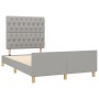 Estructura de cama con cabecero de tela gris claro 120x200 cm de vidaXL, Camas y somieres - Ref: Foro24-3125284, Precio: 172,...
