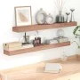Estantes de pared 2 unidades madera maciza de teca 110x15x4 cm de vidaXL, Estantes y estanterías - Ref: Foro24-340757, Precio...