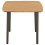 Set de muebles de comedor de jardín 5 piezas ratán PE gris