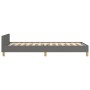 Bed frame with headboard in dark gray fabric 100x200 cm by vidaXL, Beds and slatted bases - Ref: Foro24-3125034, Price: 146,9...