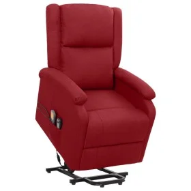 Sillón de masaje elevable tela rojo tinto de vidaXL, Sillones de masaje eléctricos - Ref: Foro24-329712, Precio: 415,24 €, De...