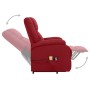 Sillón de masaje elevable tela rojo tinto by vidaXL, Electric massage chairs - Ref: Foro24-329712, Price: 421,84 €, Discount: %