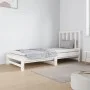 Ausziehbares Schlafsofa aus massiver Kiefer in Weiß 2x(90x190) cm. von vidaXL, Betten und Lattenroste - Ref: Foro24-3124753, ...
