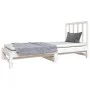 Solid white pine wood pull-out sofa bed 2x(90x190) cm by vidaXL, Beds and slatted bases - Ref: Foro24-3124753, Price: 170,48 ...