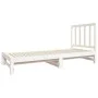 Ausziehbares Schlafsofa aus massiver Kiefer in Weiß 2x(90x190) cm. von vidaXL, Betten und Lattenroste - Ref: Foro24-3124753, ...