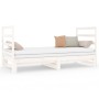 Abnehmbares Schlafsofa aus massivem weißem Kiefernholz, 2 x (90 x 190) cm von vidaXL, Betten und Lattenroste - Ref: Foro24-31...