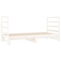 Abnehmbares Schlafsofa aus massivem weißem Kiefernholz, 2 x (90 x 190) cm von vidaXL, Betten und Lattenroste - Ref: Foro24-31...
