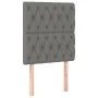 Bed frame with headboard in dark gray fabric 80x200 cm by vidaXL, Beds and slatted bases - Ref: Foro24-3125253, Price: 160,17...
