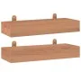 Estantes de pared 2 unidades madera maciza de teca 40x15x4 cm de vidaXL, Estantes y estanterías - Ref: Foro24-340754, Precio:...