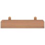 Wall shelves 2 units solid teak wood 40x15x4 cm by vidaXL, Shelves and shelves - Ref: Foro24-340754, Price: 32,74 €, Discount: %