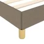 Bed frame with headboard in taupe gray fabric 180x200 cm by vidaXL, Beds and slatted bases - Ref: Foro24-3125320, Price: 281,...