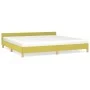 Bed frame with green fabric headboard 200x200 cm by vidaXL, Beds and slatted bases - Ref: Foro24-347446, Price: 106,30 €, Dis...