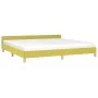 Bed frame with green fabric headboard 200x200 cm by vidaXL, Beds and slatted bases - Ref: Foro24-347446, Price: 106,30 €, Dis...