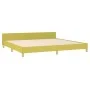 Bed frame with green fabric headboard 200x200 cm by vidaXL, Beds and slatted bases - Ref: Foro24-347446, Price: 106,30 €, Dis...