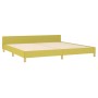 Bettgestell mit grünem Stoffkopfteil 200x200 cm von vidaXL, Betten und Lattenroste - Ref: Foro24-347446, Preis: 107,31 €, Rab...