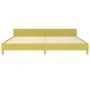 Bed frame with green fabric headboard 200x200 cm by vidaXL, Beds and slatted bases - Ref: Foro24-347446, Price: 106,30 €, Dis...