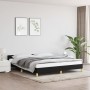 Bed frame with black fabric headboard 180x200 cm by vidaXL, Beds and slatted bases - Ref: Foro24-347433, Price: 129,68 €, Dis...