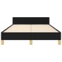 Bed frame with black fabric headboard 120x200 cm by vidaXL, Beds and slatted bases - Ref: Foro24-3125286, Price: 197,04 €, Di...