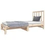 Sofá cama extraíble madera maciza de pino 2x(90x190) cm de vidaXL, Camas y somieres - Ref: Foro24-3124752, Precio: 144,03 €, ...