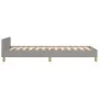 Light gray fabric bed frame with headboard 80x200 cm by vidaXL, Beds and slatted bases - Ref: Foro24-3125009, Price: 126,09 €...
