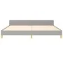 Light gray fabric bed frame with headboard 200x200 cm by vidaXL, Beds and slatted bases - Ref: Foro24-3124919, Price: 233,41 ...