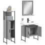 Set de muebles de baño 3 pzas madera contrachapada gris sonoma