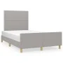 Estructura de cama con cabecero de tela gris claro 120x200 cm de vidaXL, Camas y somieres - Ref: Foro24-3124960, Precio: 159,...