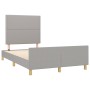 Estructura de cama con cabecero de tela gris claro 120x200 cm de vidaXL, Camas y somieres - Ref: Foro24-3124960, Precio: 161,...
