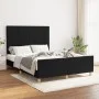 Bed frame with black fabric headboard 140x190 cm by vidaXL, Beds and slatted bases - Ref: Foro24-3125051, Price: 233,00 €, Di...
