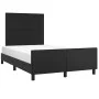 Bed frame with headboard black synthetic leather 120x200cm by vidaXL, Beds and slatted bases - Ref: Foro24-3125439, Price: 17...