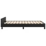 Bed frame with headboard black synthetic leather 120x200cm by vidaXL, Beds and slatted bases - Ref: Foro24-3125439, Price: 17...