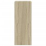 Mueble zapatero 2 cajones abatibles roble Sonoma 60x42x108 cm