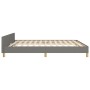 Bettgestell mit Kopfteil aus dunkelgrauem Stoff 160x200 cm von vidaXL, Betten und Lattenroste - Ref: Foro24-3124904, Preis: 2...